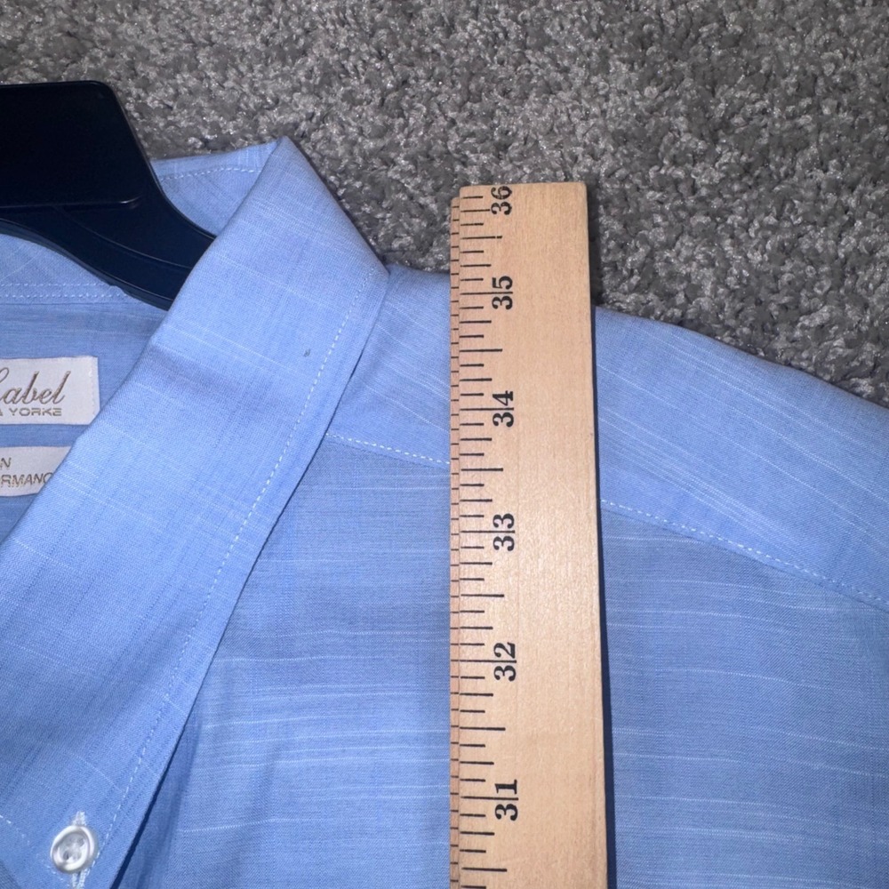 Roundtree & Yorke Gold Label Button Down Men Stretch Light Blue 3XB NEW - Picture 7 of 8